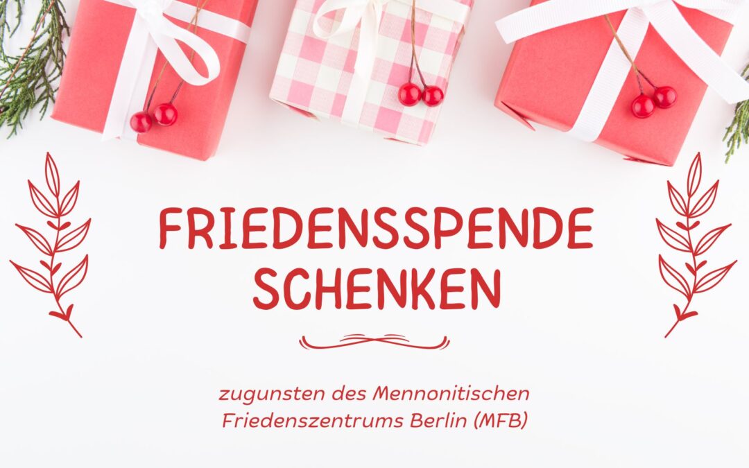 Friedensspende schenken